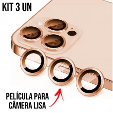 Película de Câmera Lisa iPhone 14 Pro e 14 Pro Max - Bronze